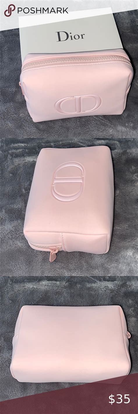 pink christian dior makeup bag|Christian Dior cosmetics bag.